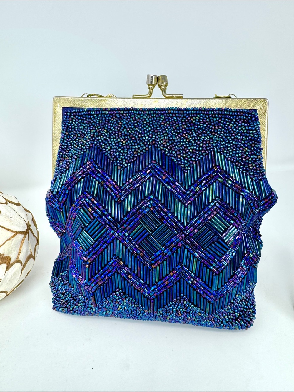 Vintage 50s-60s Era Walborg Hong Kong Beaded Evening Shoulderbag